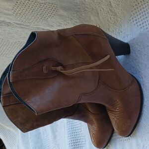 Dolce Vita Brown Leather Western Boots